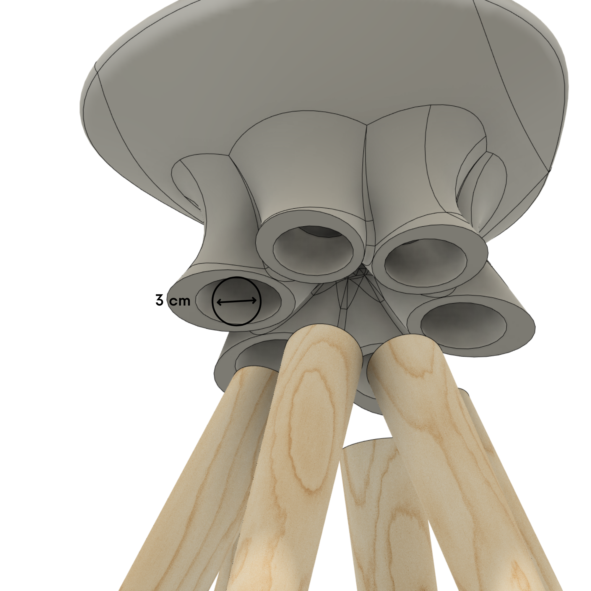 Sgabello Brisk 3D Design | File STL per Stampa 3D
