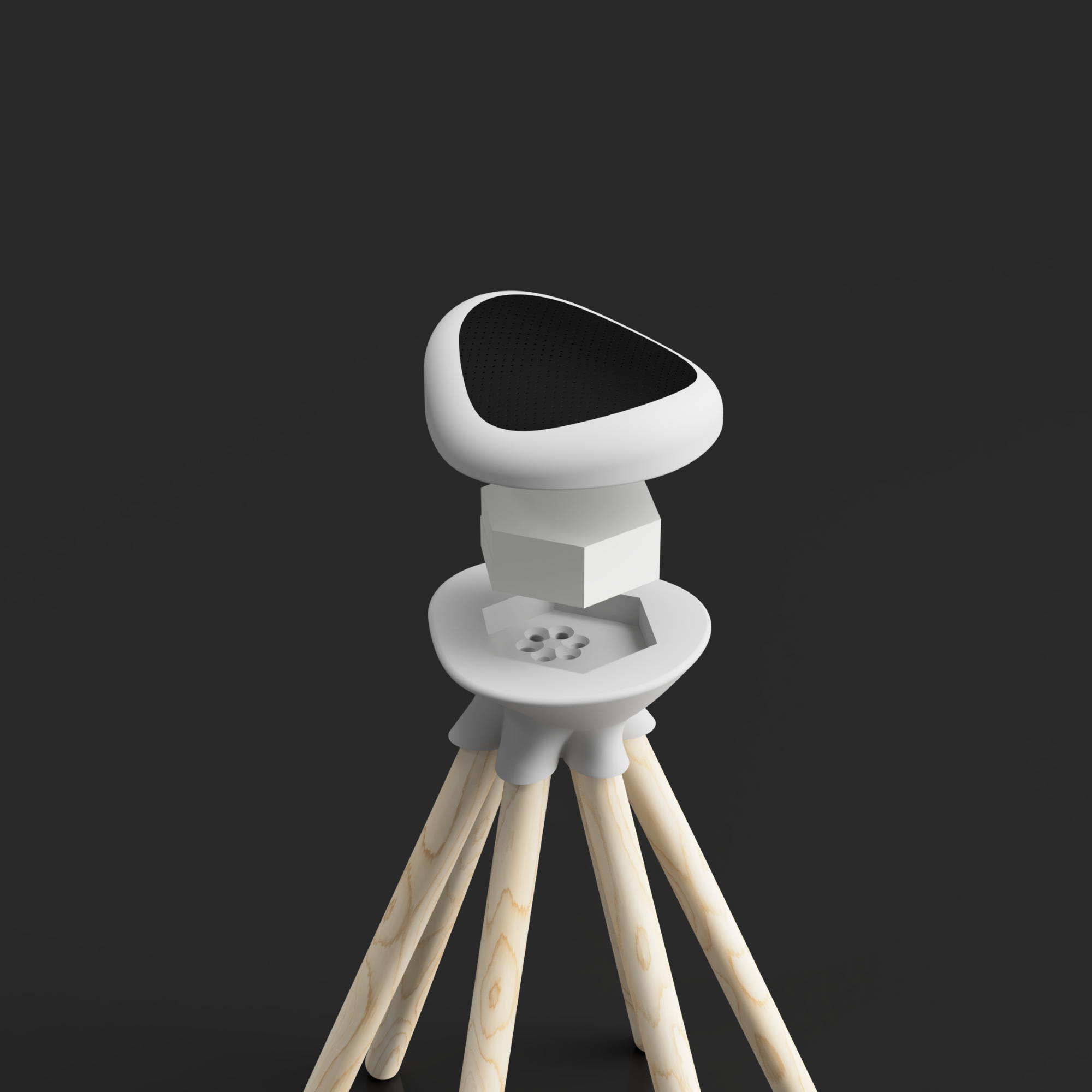 Sgabello Brisk 3D Design | File STL per Stampa 3D