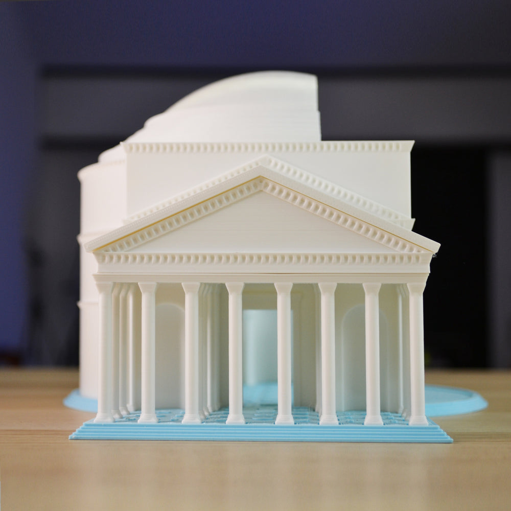 Modellino 3D Pantheon di Roma in Scala 1:300 – Dettagli Realistici e Stampa Ecologica