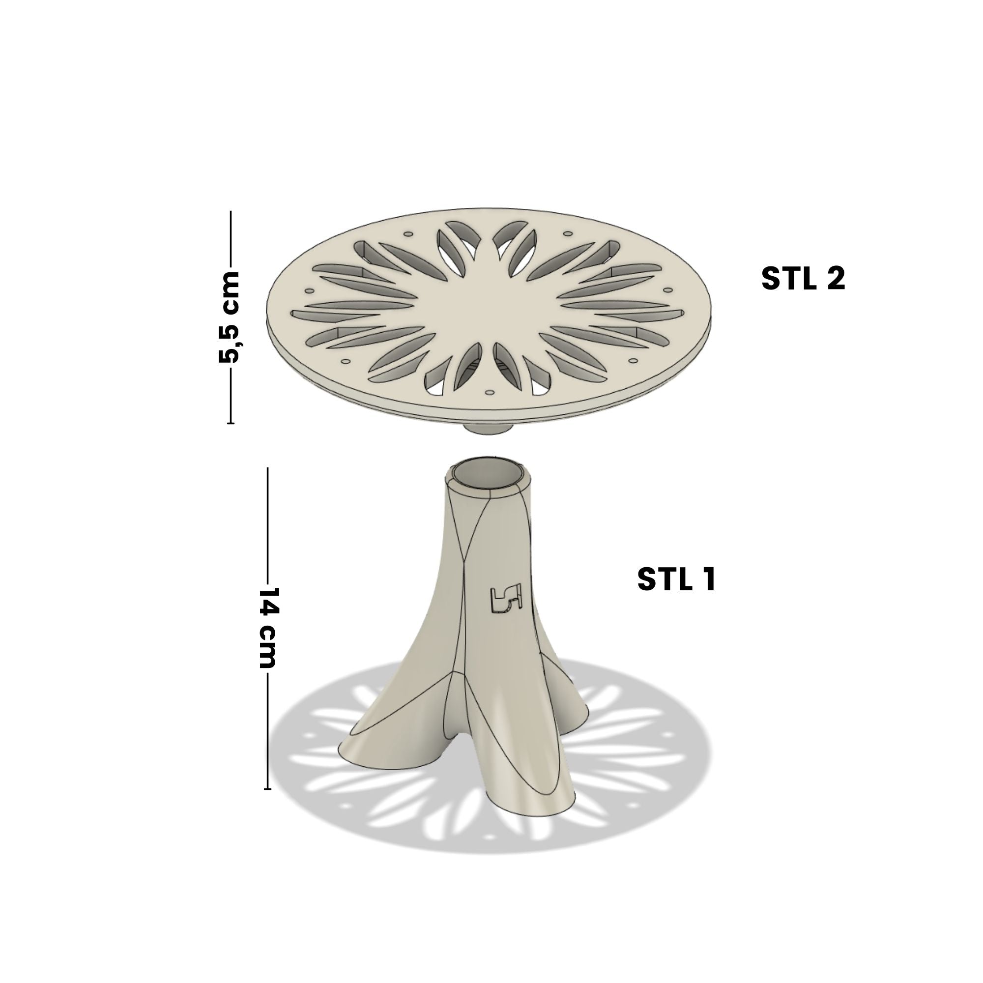 Tavolo Brisk 3D Design | File STL per Stampa 3D