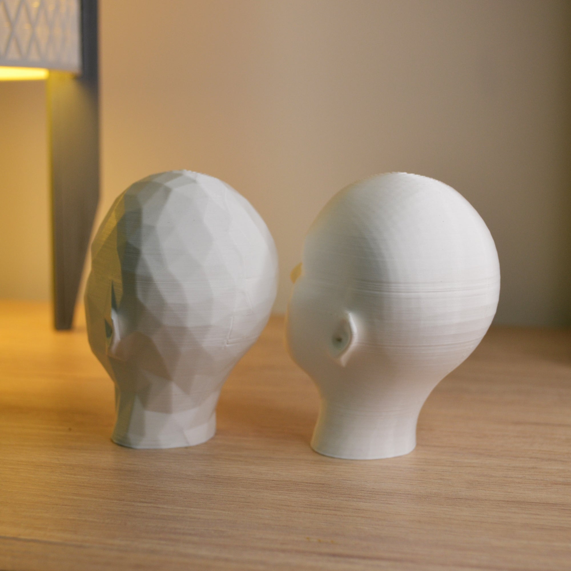 Eleganti Teste di Design in 3D: Unione di Alta e Bassa Risoluzione