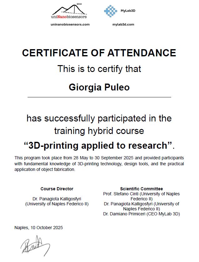 MyLab 3D e UniNa: una collaborazione che porta la stampa 3D nella ricerca scientifica