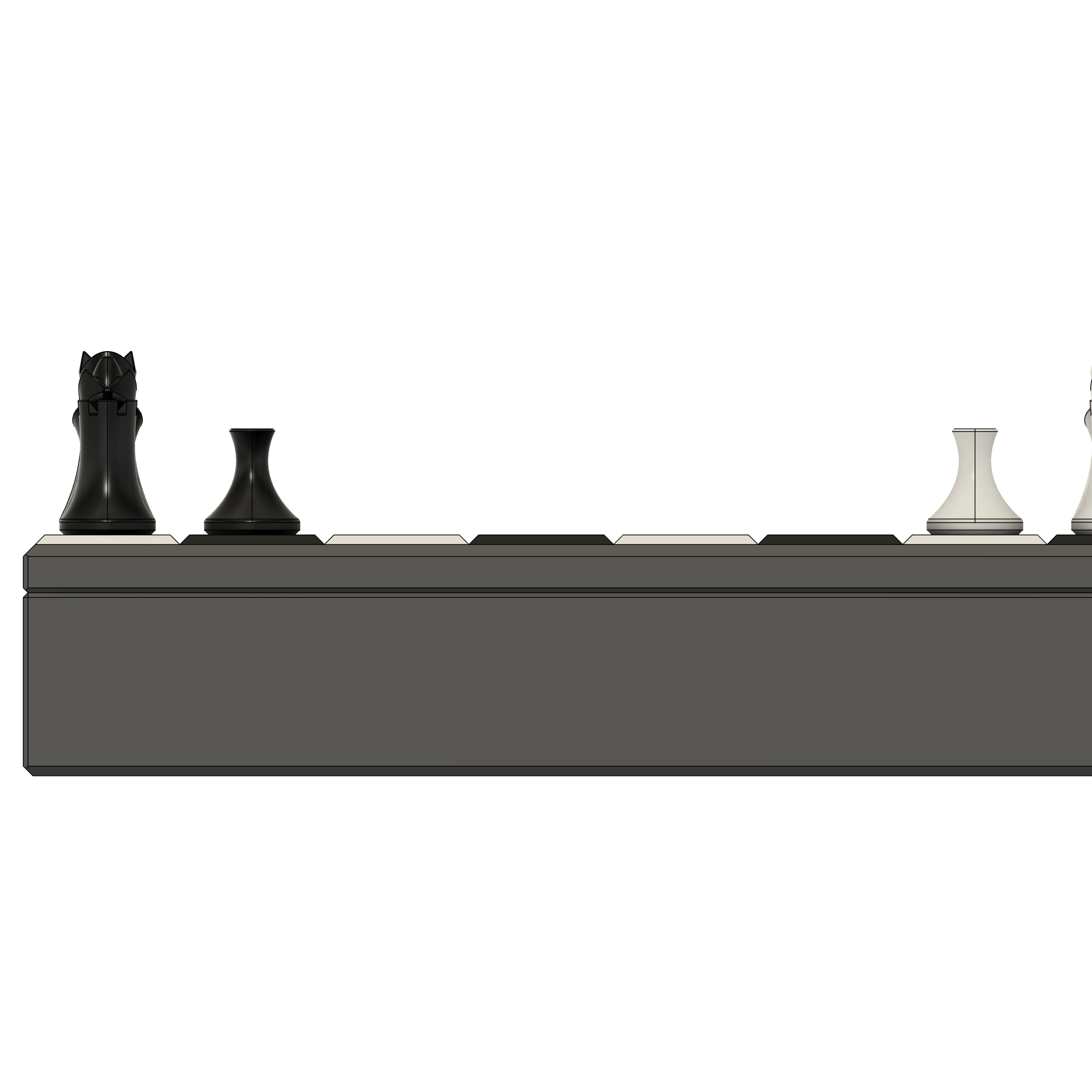 Scacchi e dama | Gioco didattico | File 3D STL per Stampa 3D