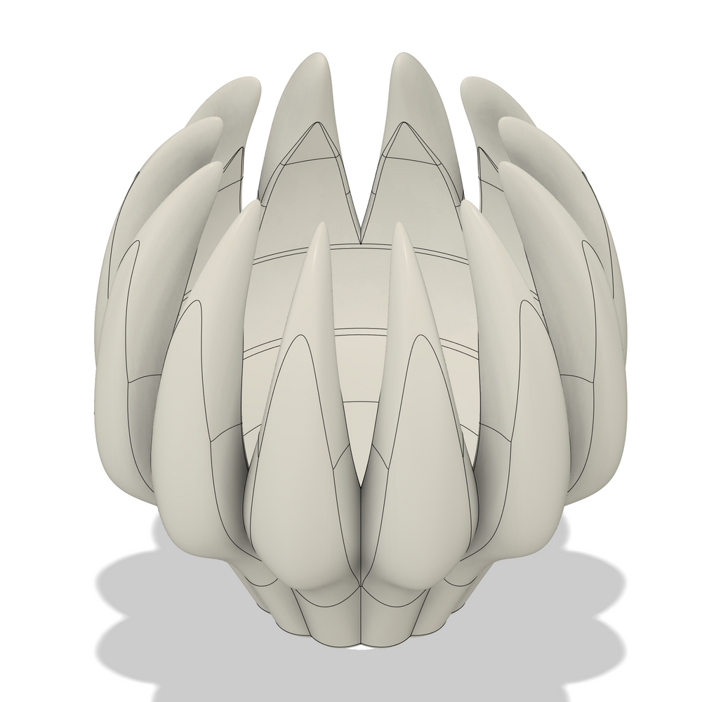 Lampada a Sospensione Zanna | File 3D STL per Stampa 3D