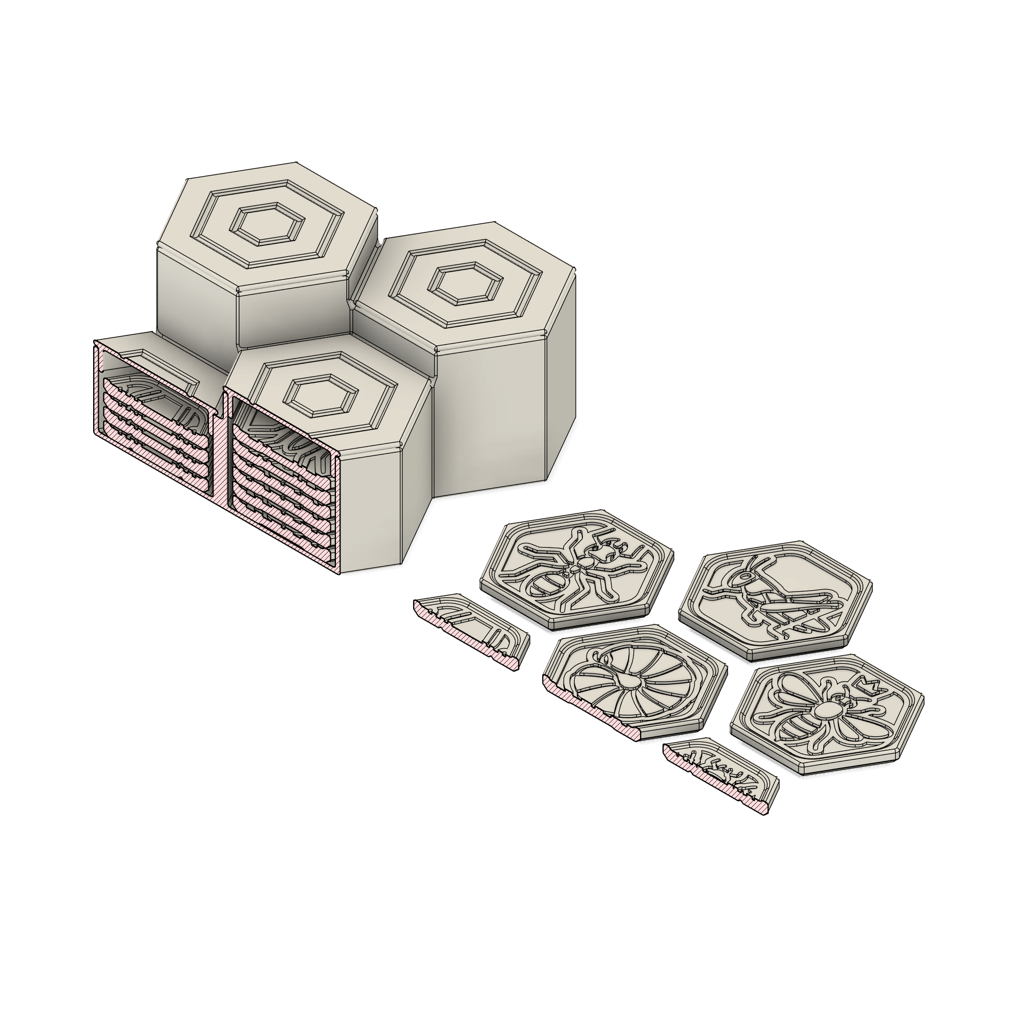 Alveare | Gioco didattico | File 3D STL per Stampa 3D