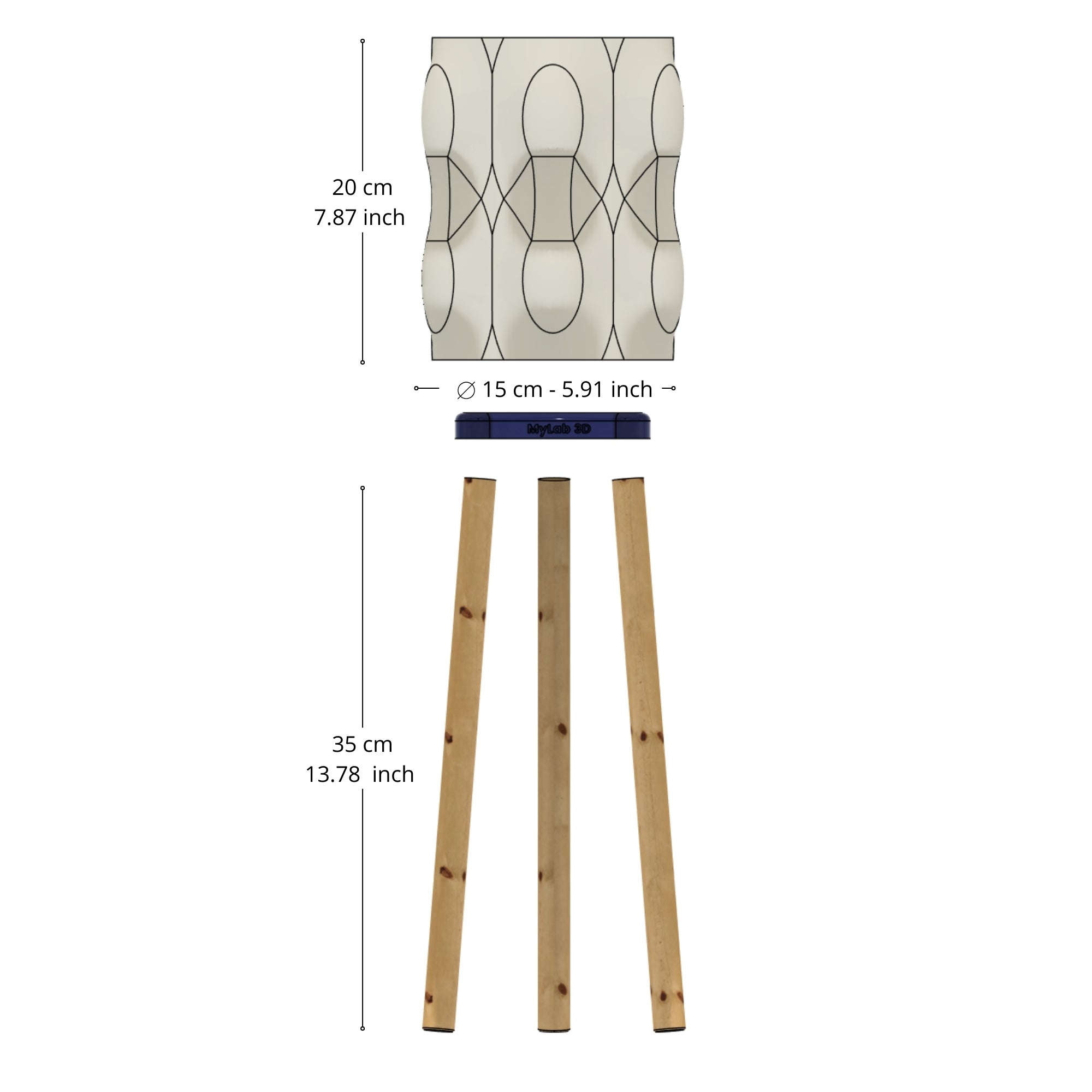 Kraft Lamp - Design Nordico | File 3D STL per Stampa 3D