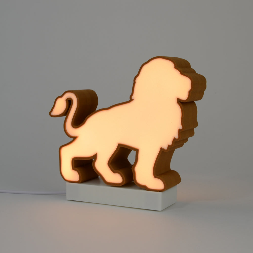 Lampada LED a forma di Leone – Il re della giungla nella tua stanza !