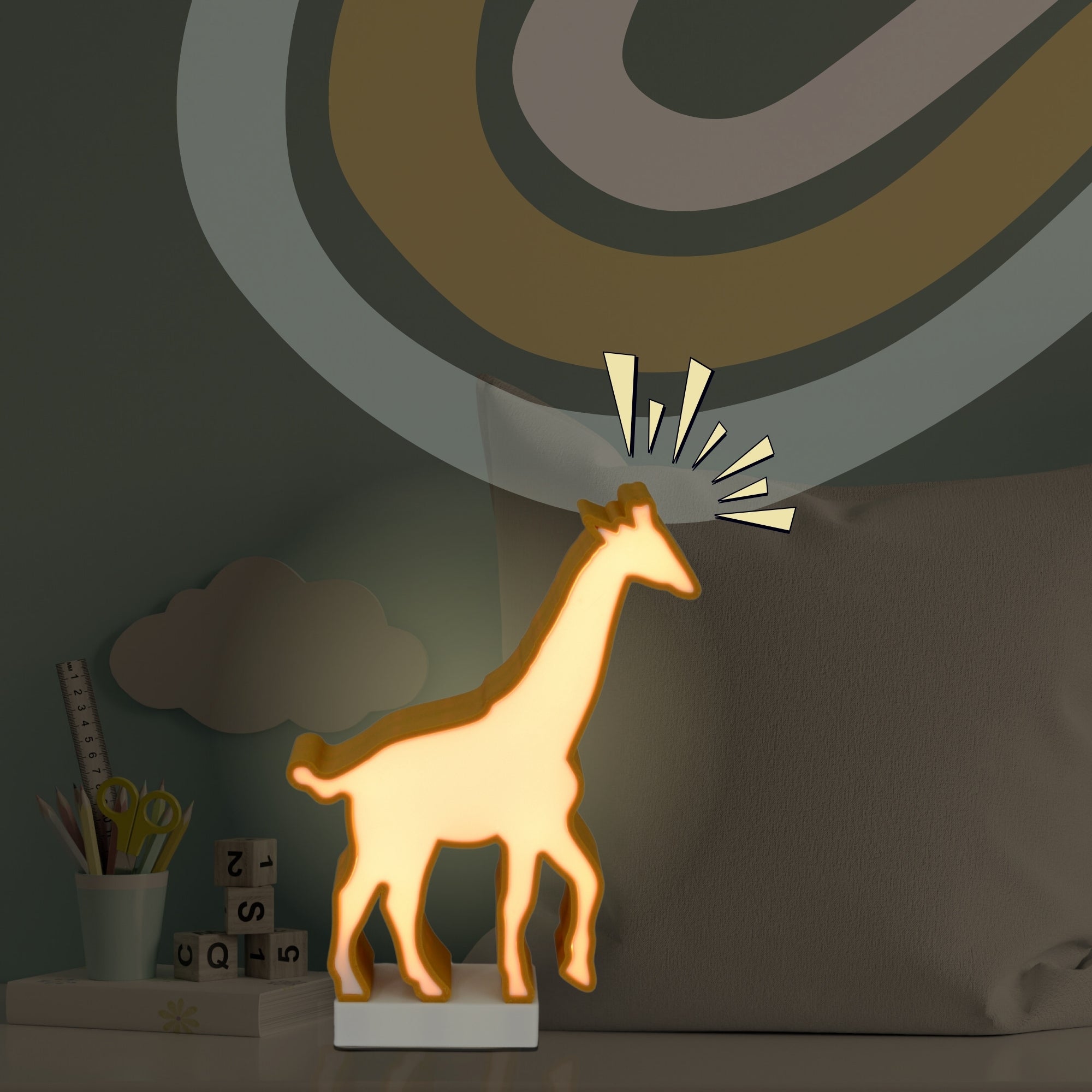 Lampada LED a forma di Giraffa – Eleganza esotica per i tuoi ambienti