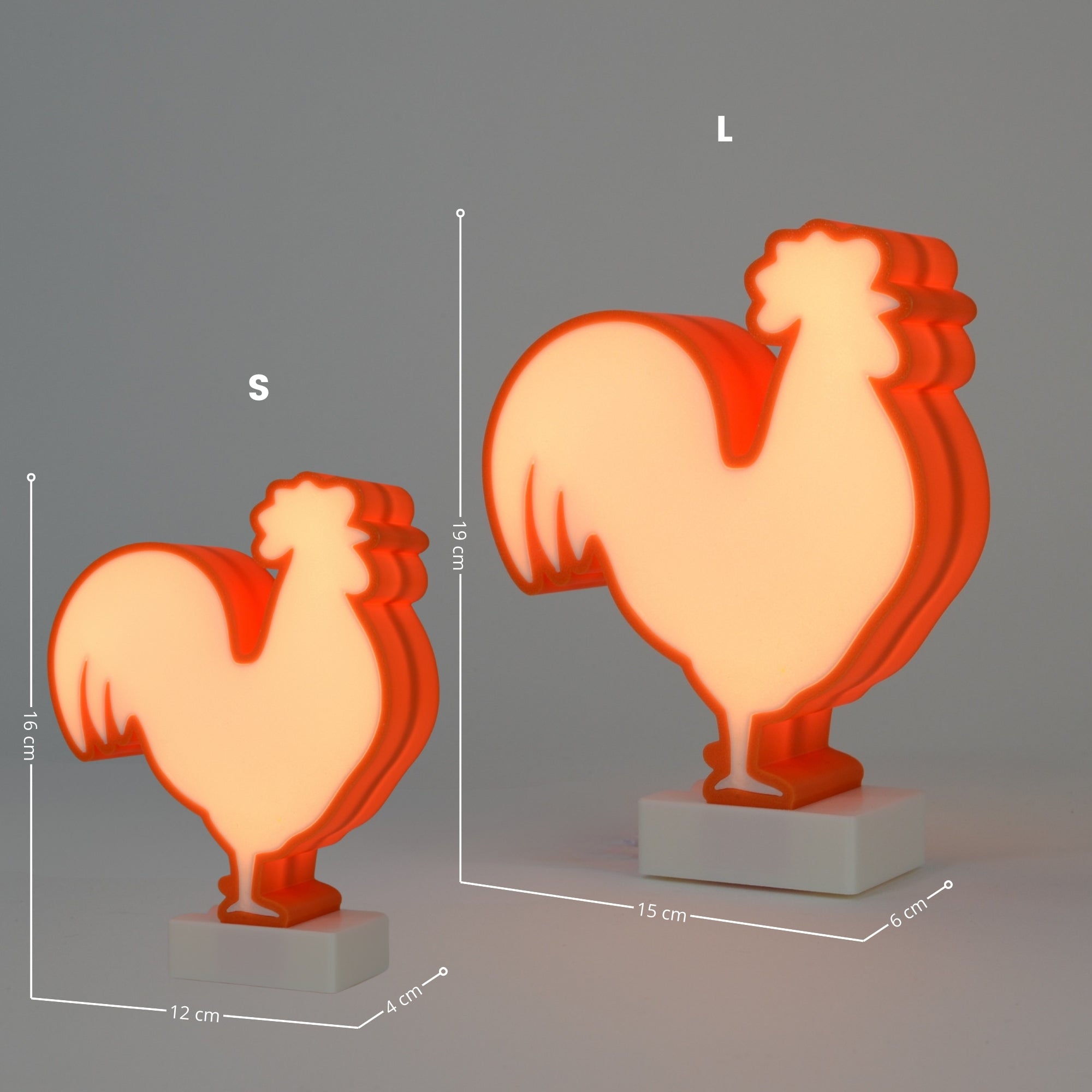 Lampada LED a forma di Gallo – Energia e carattere per i tuoi spazi