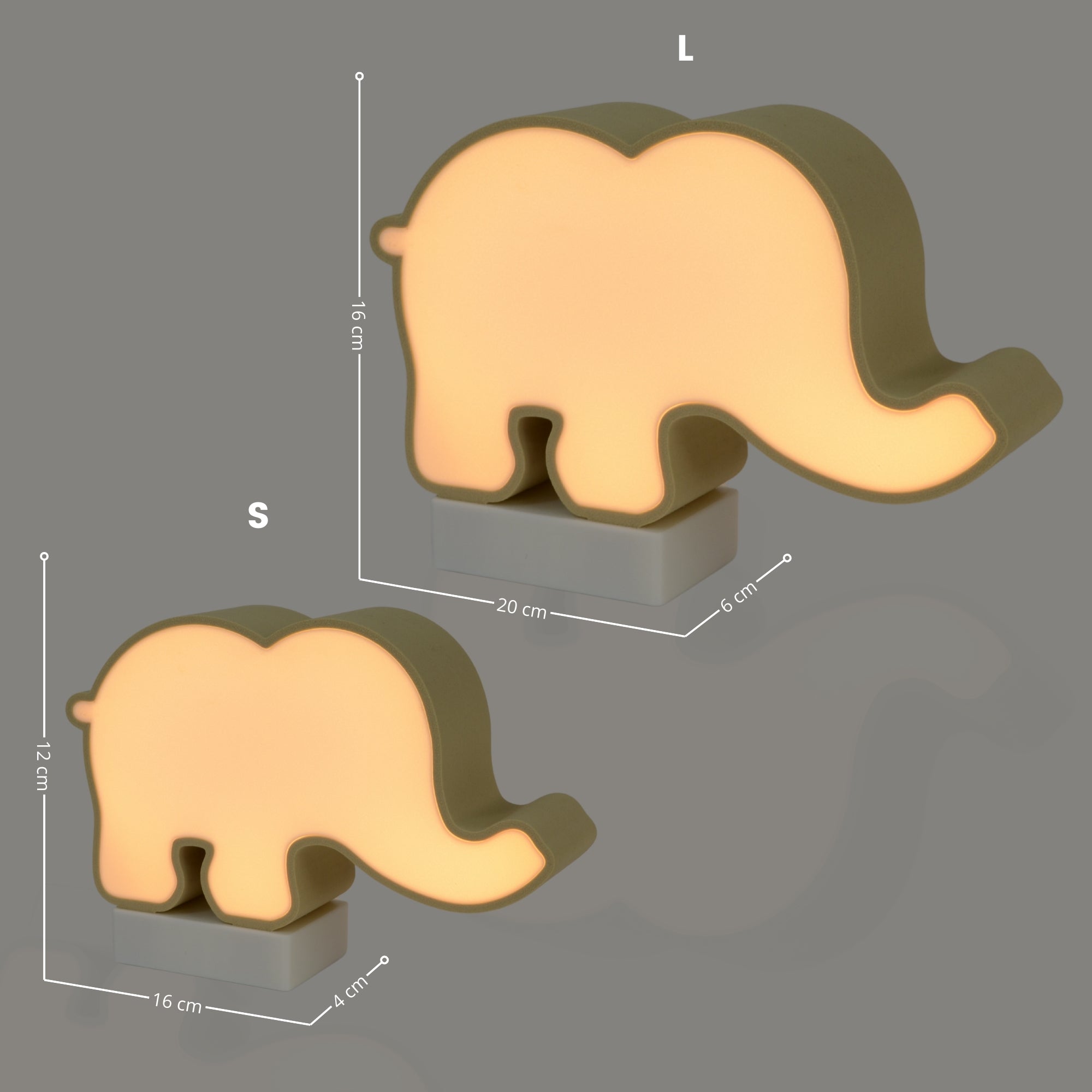 Lampada LED a forma di Elefante – Eleganza e magia nella tua casa