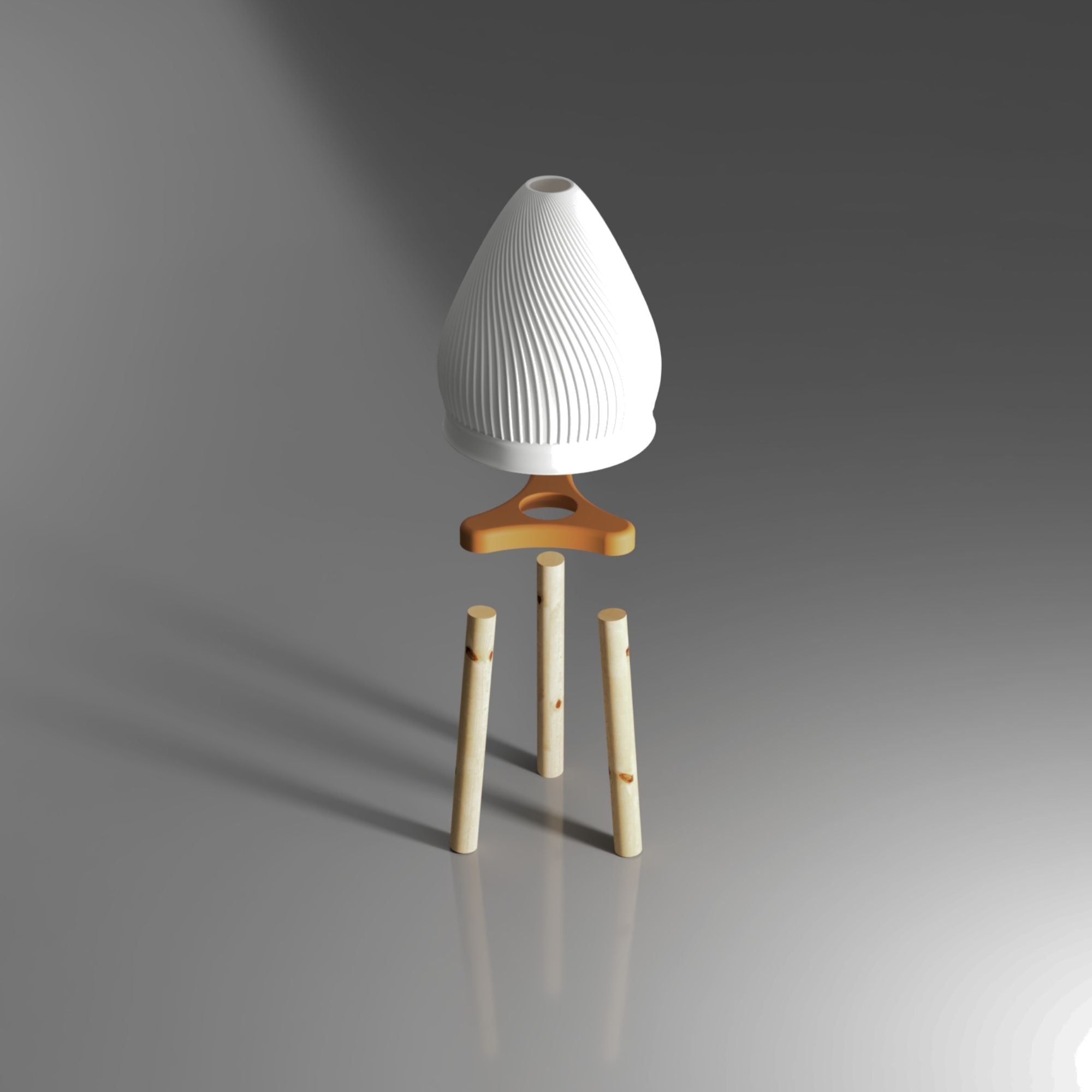 Dumpling Lamp - Design Nordico | File 3D STL per Stampa 3D