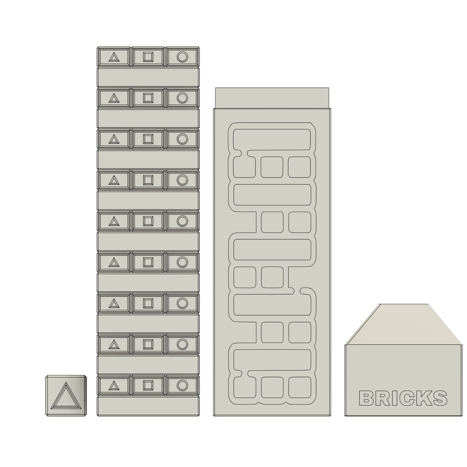 Tower Bricks | Gioco didattico | File 3D STL per Stampa 3D