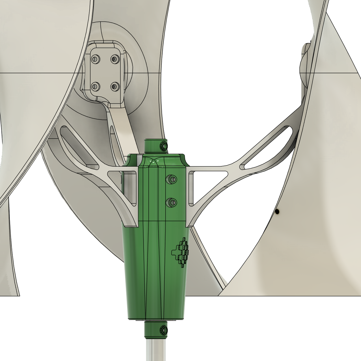 Progetto 3D di Pala Eolica Modellino Didattico - File STL per Prototipazione e Stampa 3D