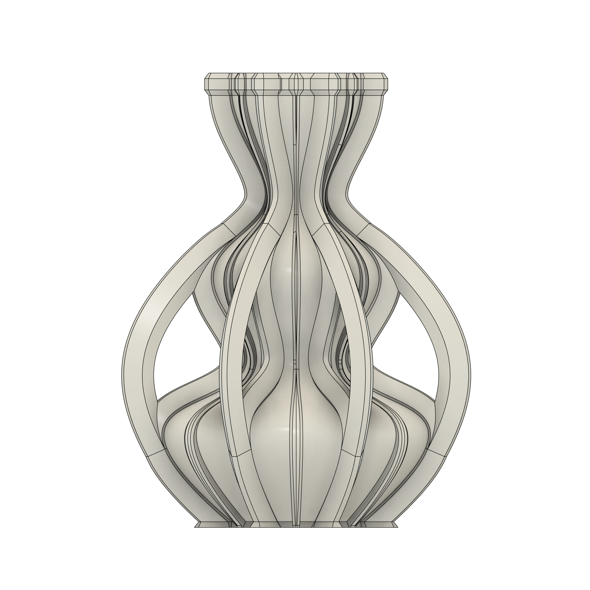 Vaso 3D Sunny | File STL per Stampa 3D