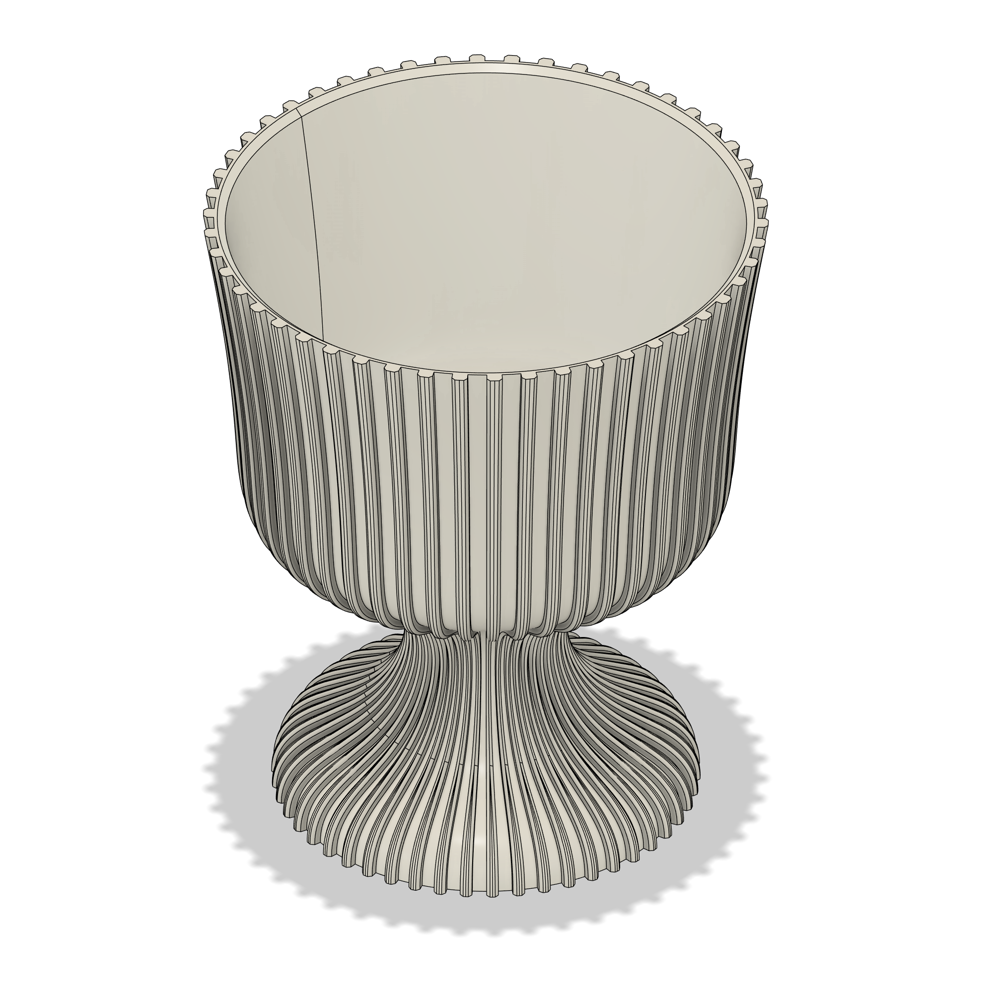 Vaso 3D Leuca | File STL per Stampa 3D