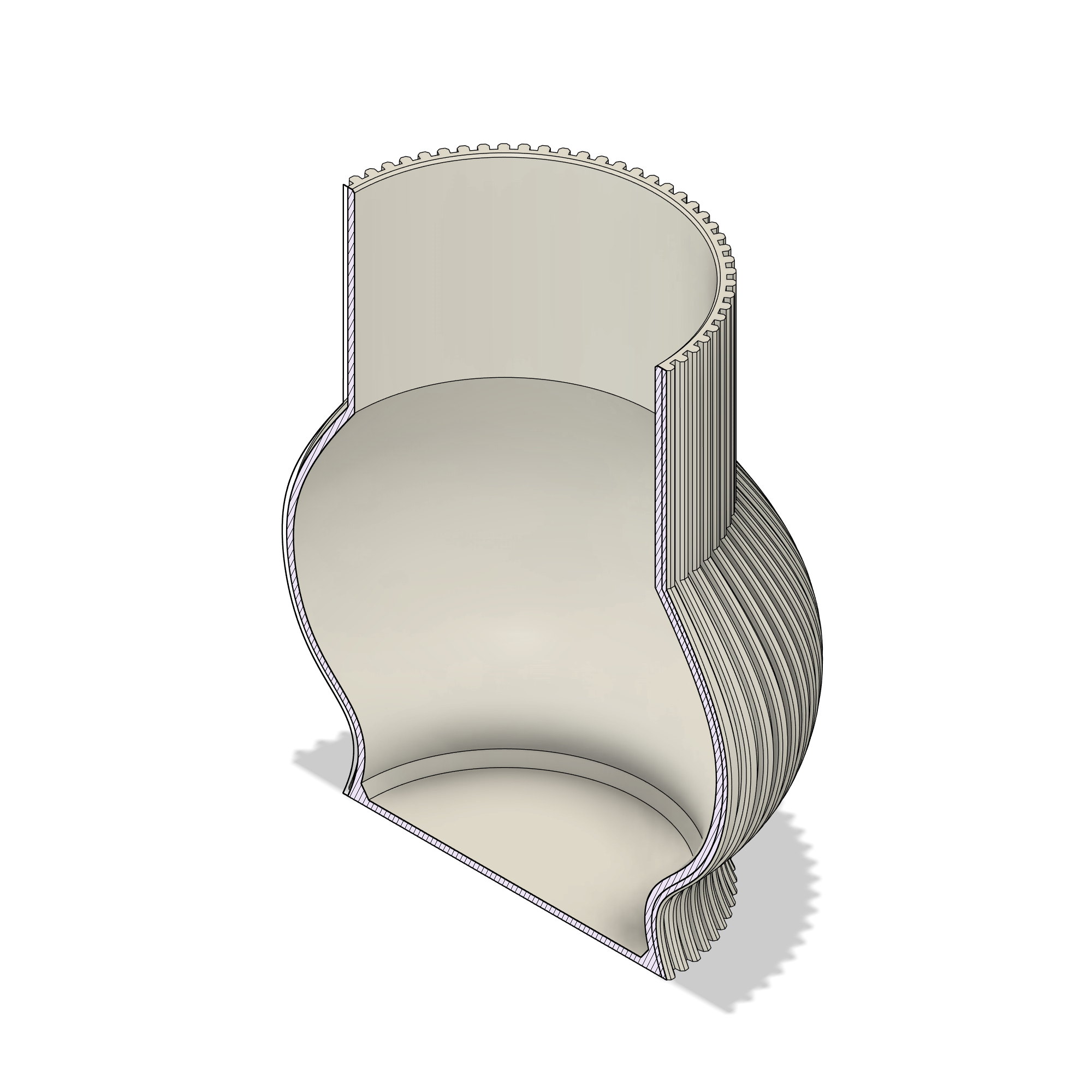 Vaso 3D Siberio | File STL per Stampa 3D