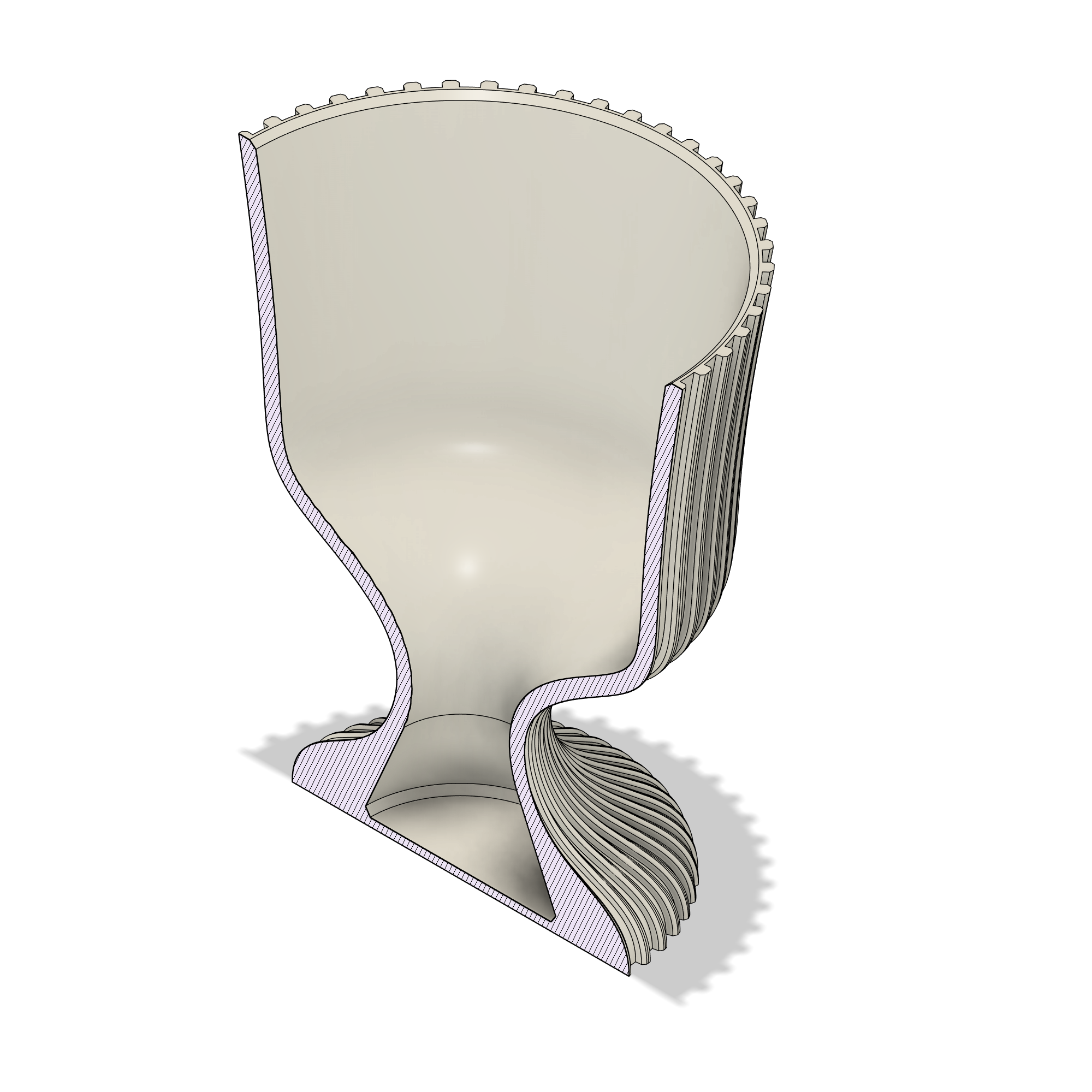 Vaso 3D Leuca | File STL per Stampa 3D